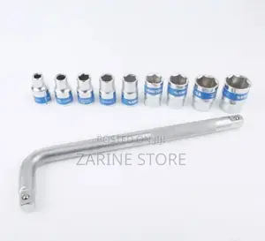 Chrome Vanadium 8,10,11,12,13,14,17,21,24mm Socket Set