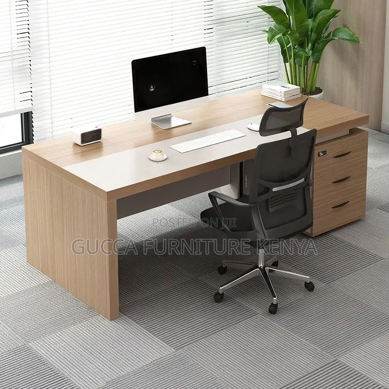 Office Tables:1400mm Executive Wooden Home Office Study Desk