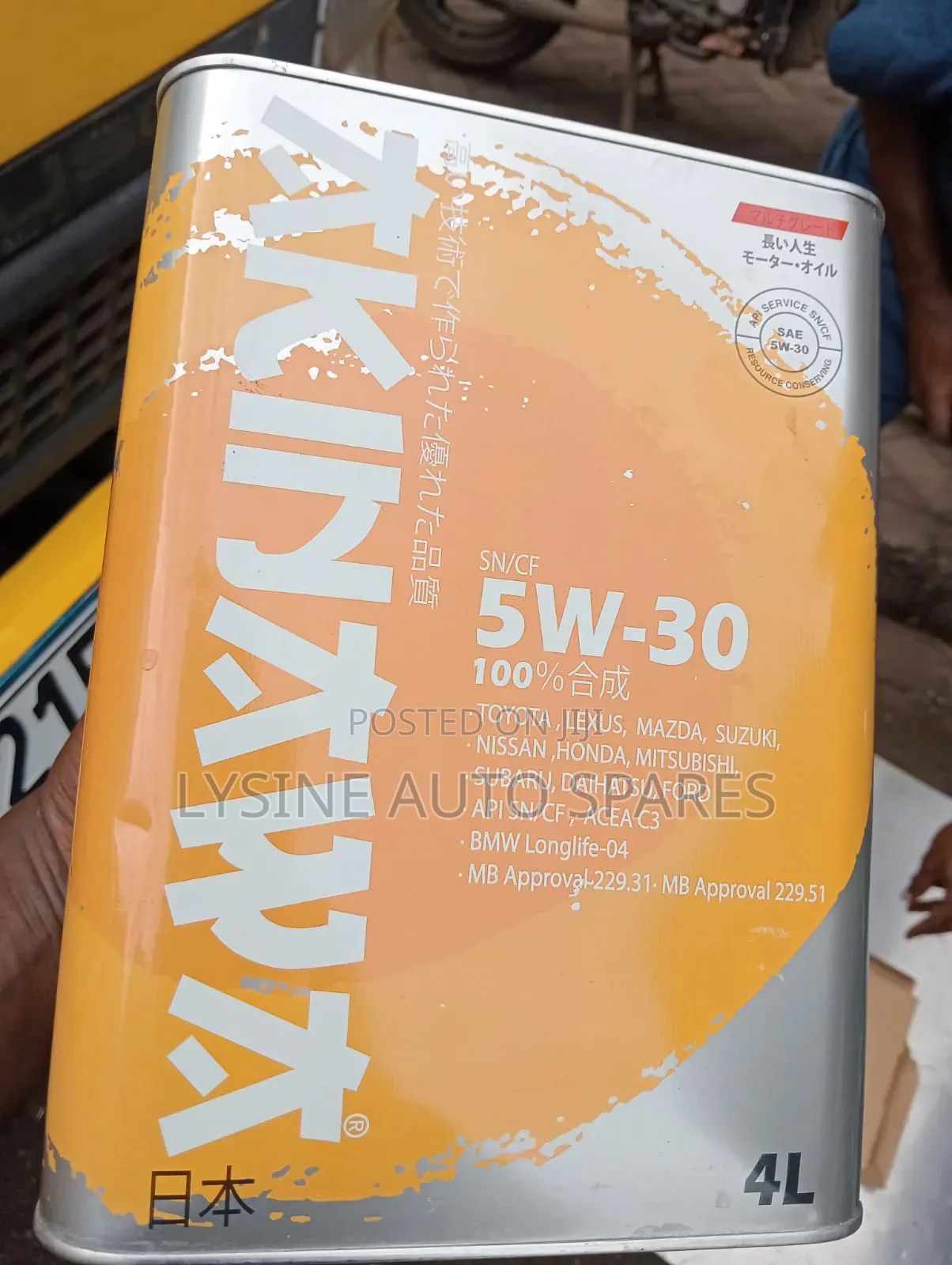Akinawa 5w-30 Full Synthetic Engine Oil