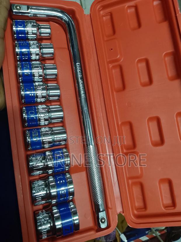 Professional High Quality Chrome Vanadium Socket Set of 10pc - main view