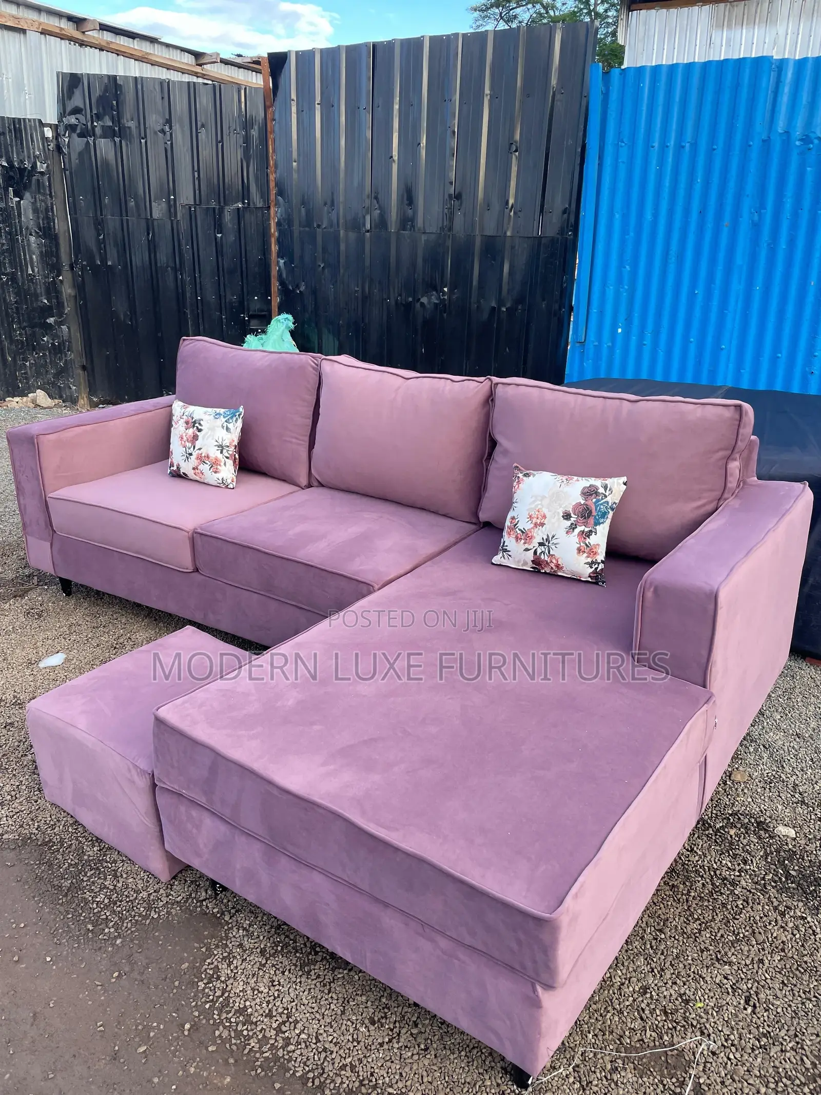 Classy Pink L Sofa