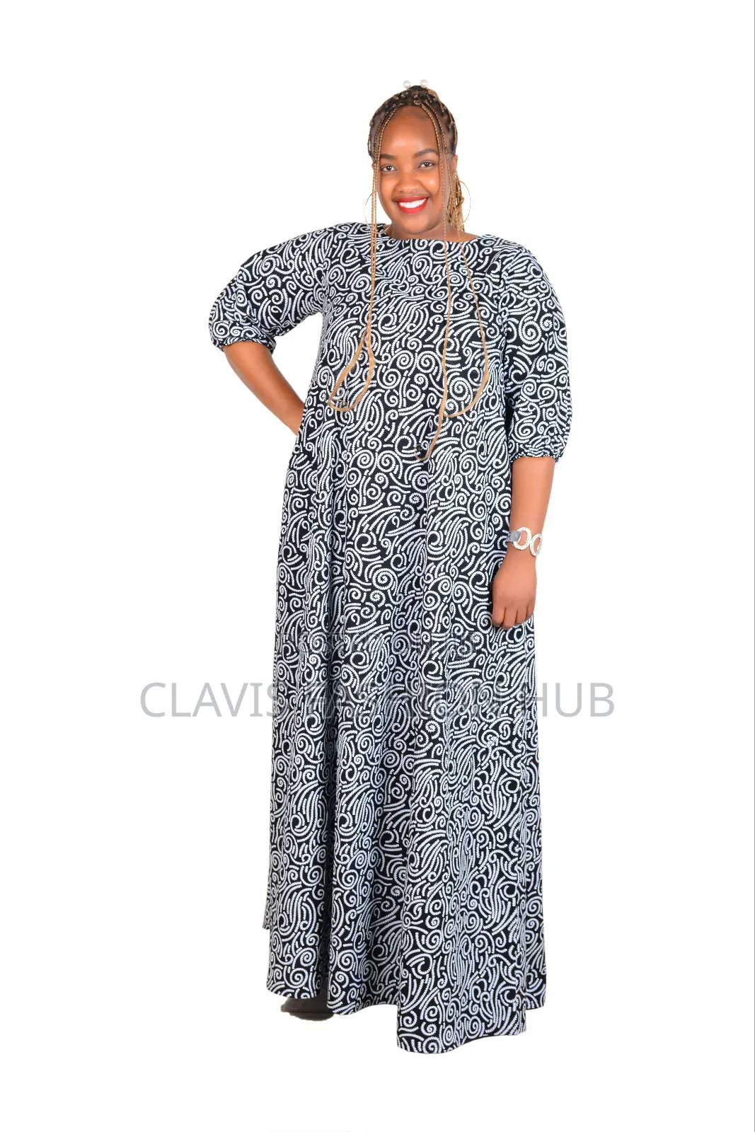 Jamila Blossom Ready Made Kitenge Dress