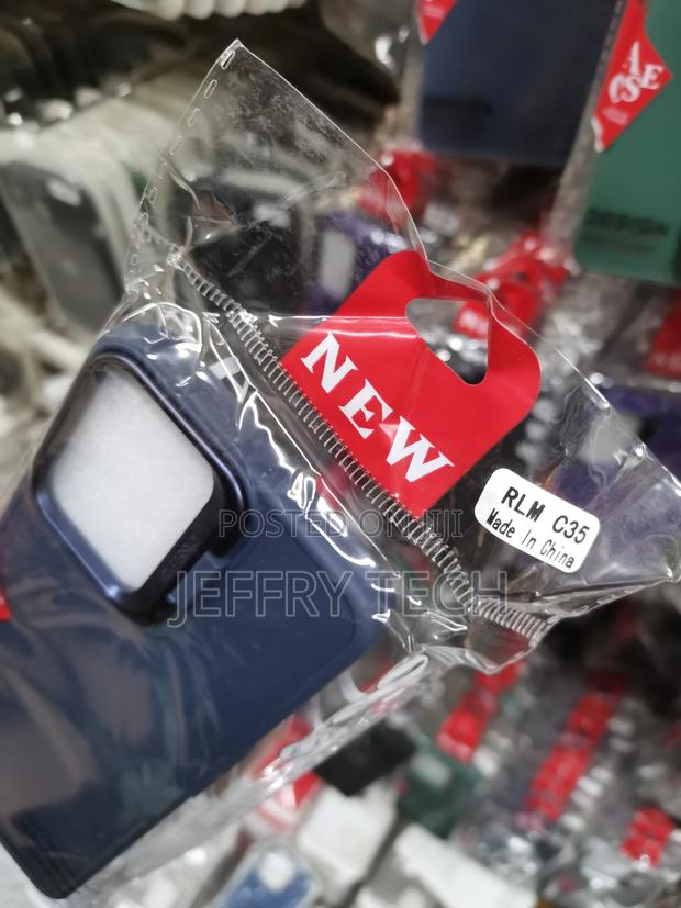 Realme C35 Case With Camera Protection Standing Frame-Gray - main view