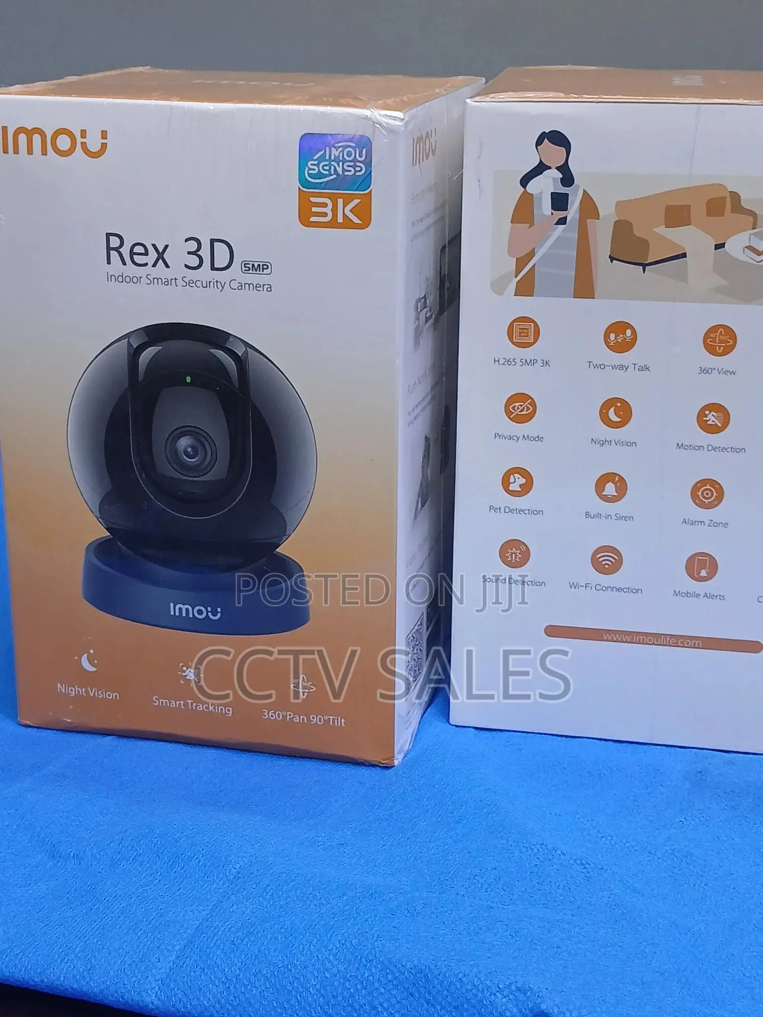 360 View Imou Rex 3d 5mp Built in Siren Camera