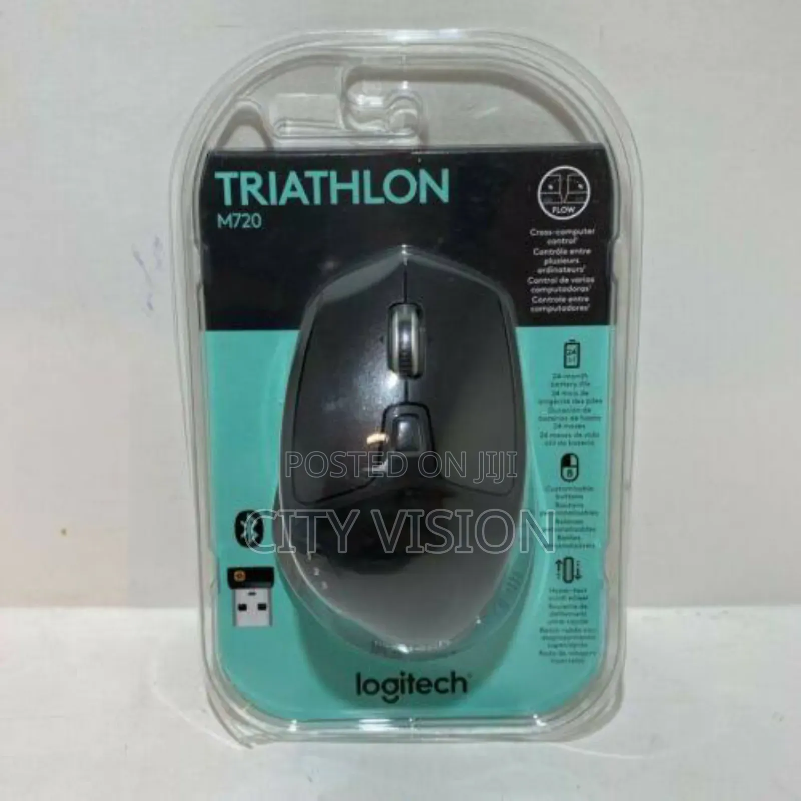 Logitech Mouse M720 Triathlon Available Graphite