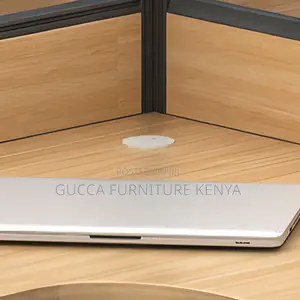 Workstation:4-Way Curved Engineered Wood Workstation
