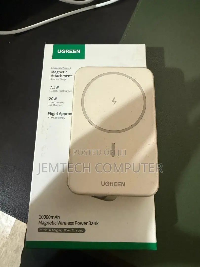 Ugreen 10000mah 20W Magnetic Wireless Power Bank - Beige