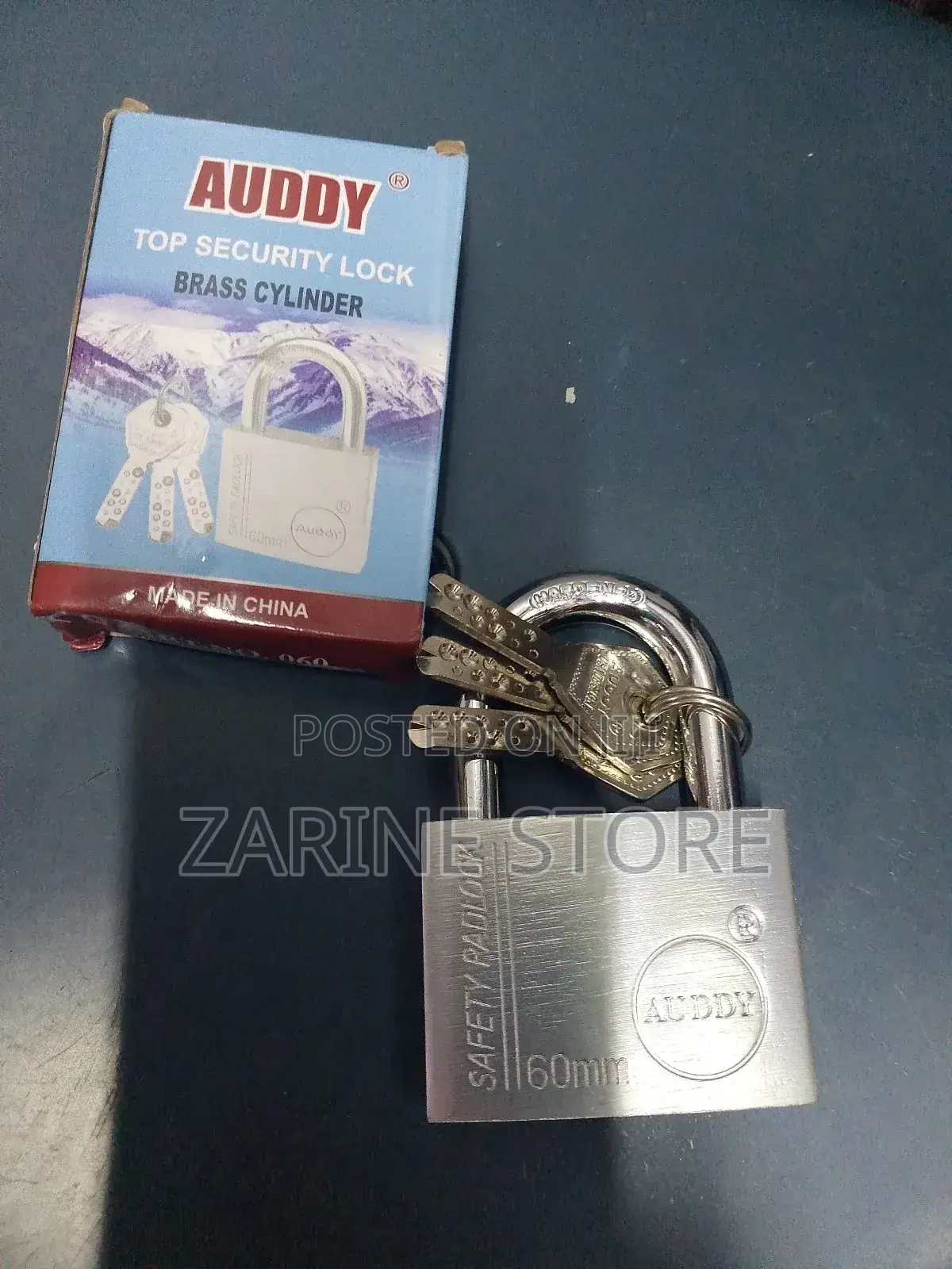 Auddy Anti-Theft Padlock 60mm Anti-Rust Hardened Steel