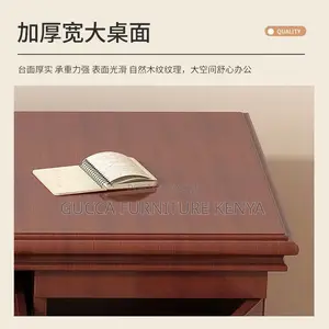 Office Tables:1400mm Brown Wooden Rectangular Office Table