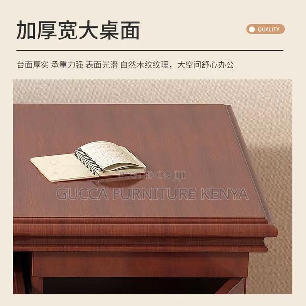 Office Tables:1400mm Brown Wooden Rectangular Office Table - thumbnail 5