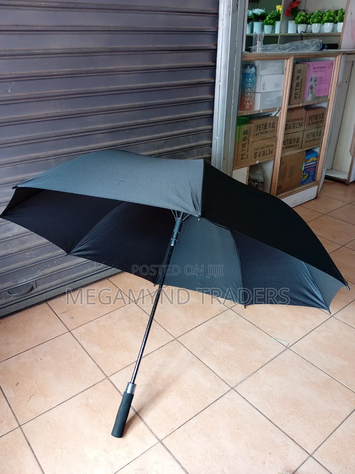 Umbrella Plain Colour Black or Navy Blue/Branding Umbrellas