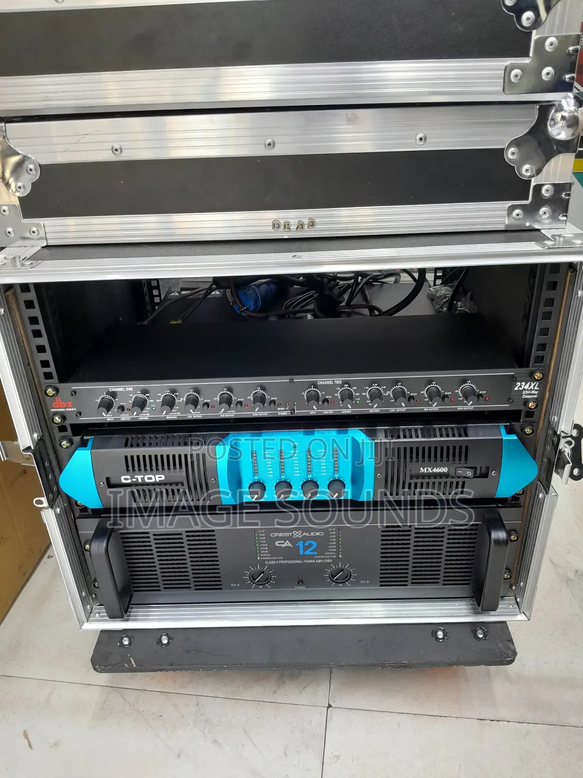 9unit Rack With CA 12, 4channel Amp and Crossover