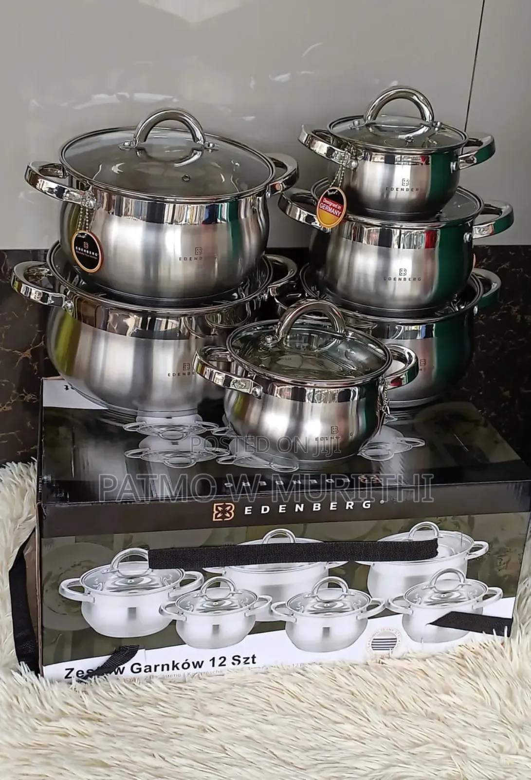 Edenberg Cookware 10ps Support Induction , Edenberg Cookware