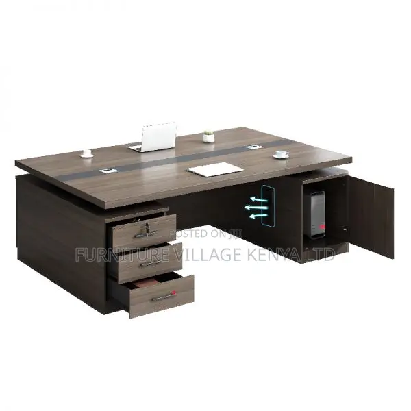 Office Desk: 1400mm Home/Office Desk With Drawers