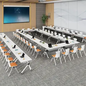 Office Table: Foldable Away Study Conference Table