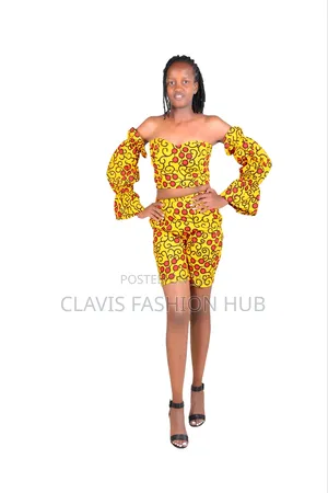 Funky Kitenge Ladies Short and Top (African)