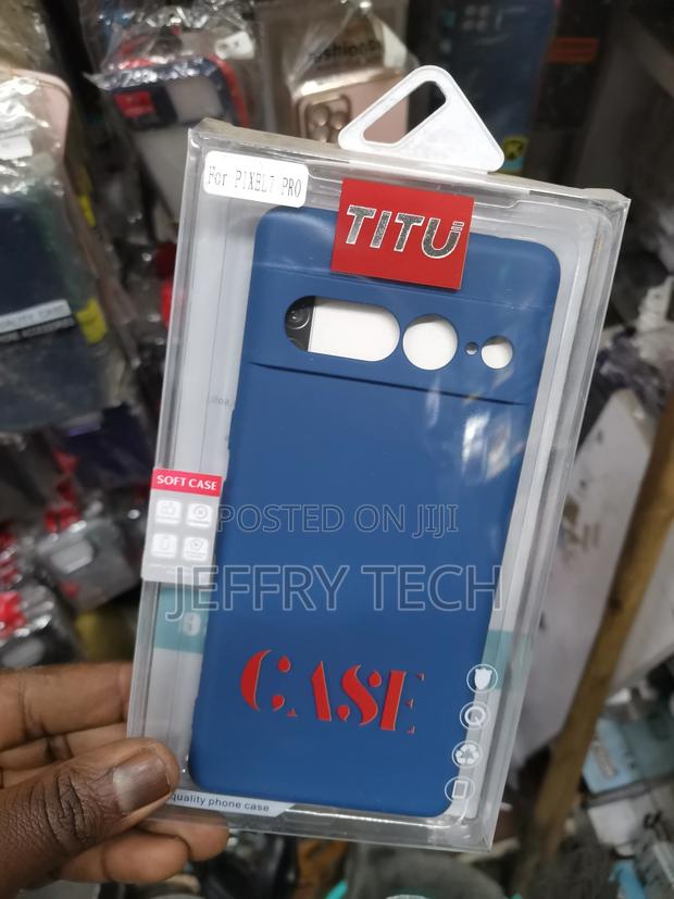 Silicone Case for Google Pixel 7 Pro Shockproof Cover-Blue - main view