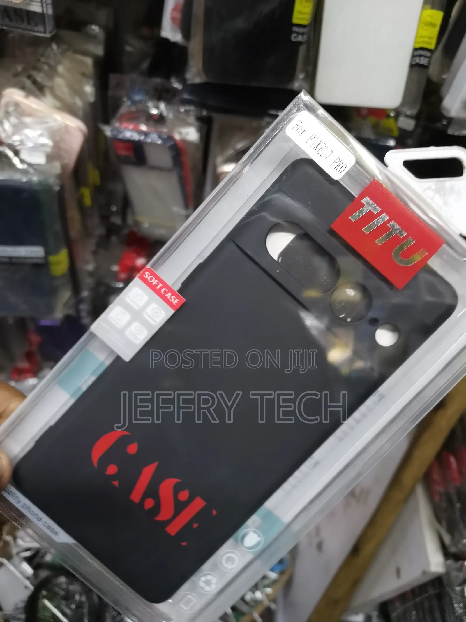 Case for Google Pixel 7 Pro Gel Rubber Silicone Case-Black