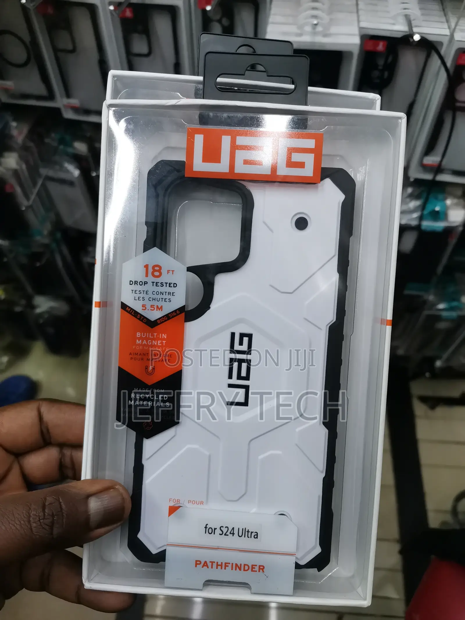 UAG Rugged Military Galaxy S24 Ultra Case With Magsafe-White