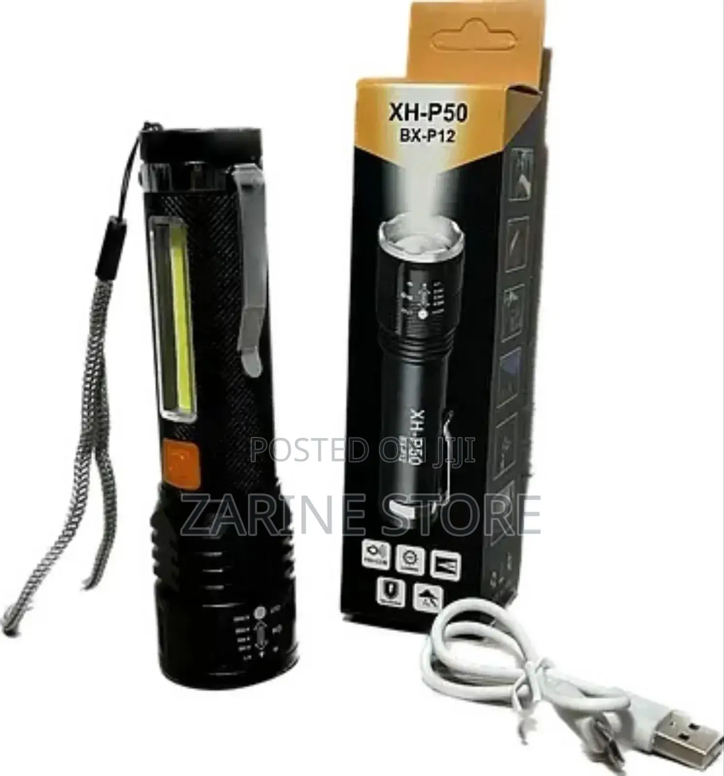 Zooming Rechargeable Torch