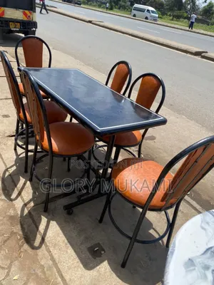 Restaurants and Bar Chairs and Table Set 6pcs