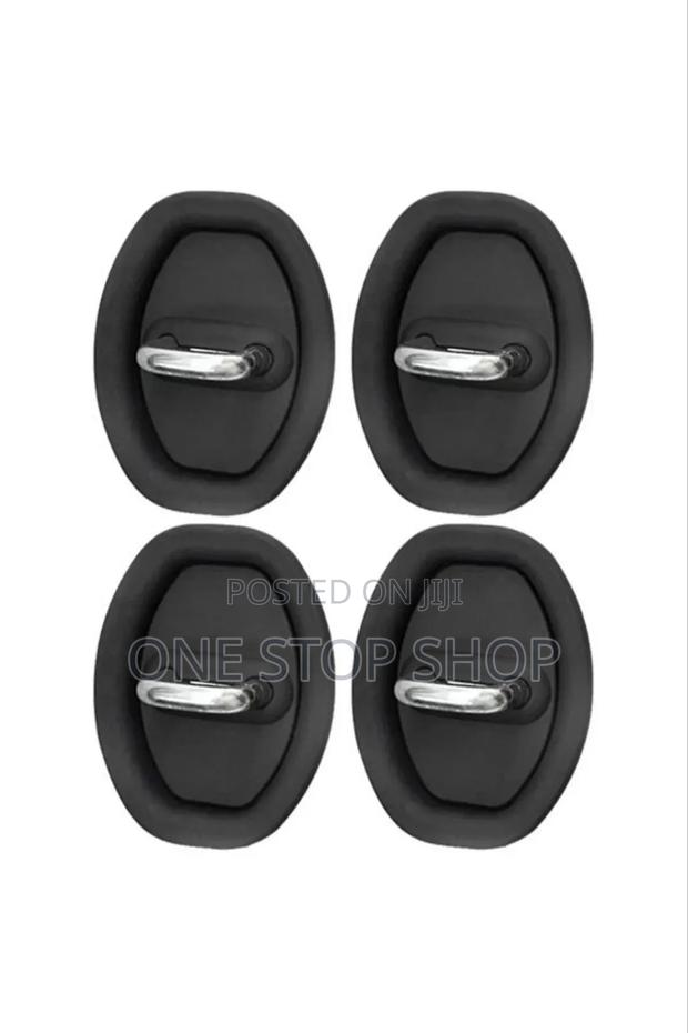 4* Black Car Door Shock Absorber Pad