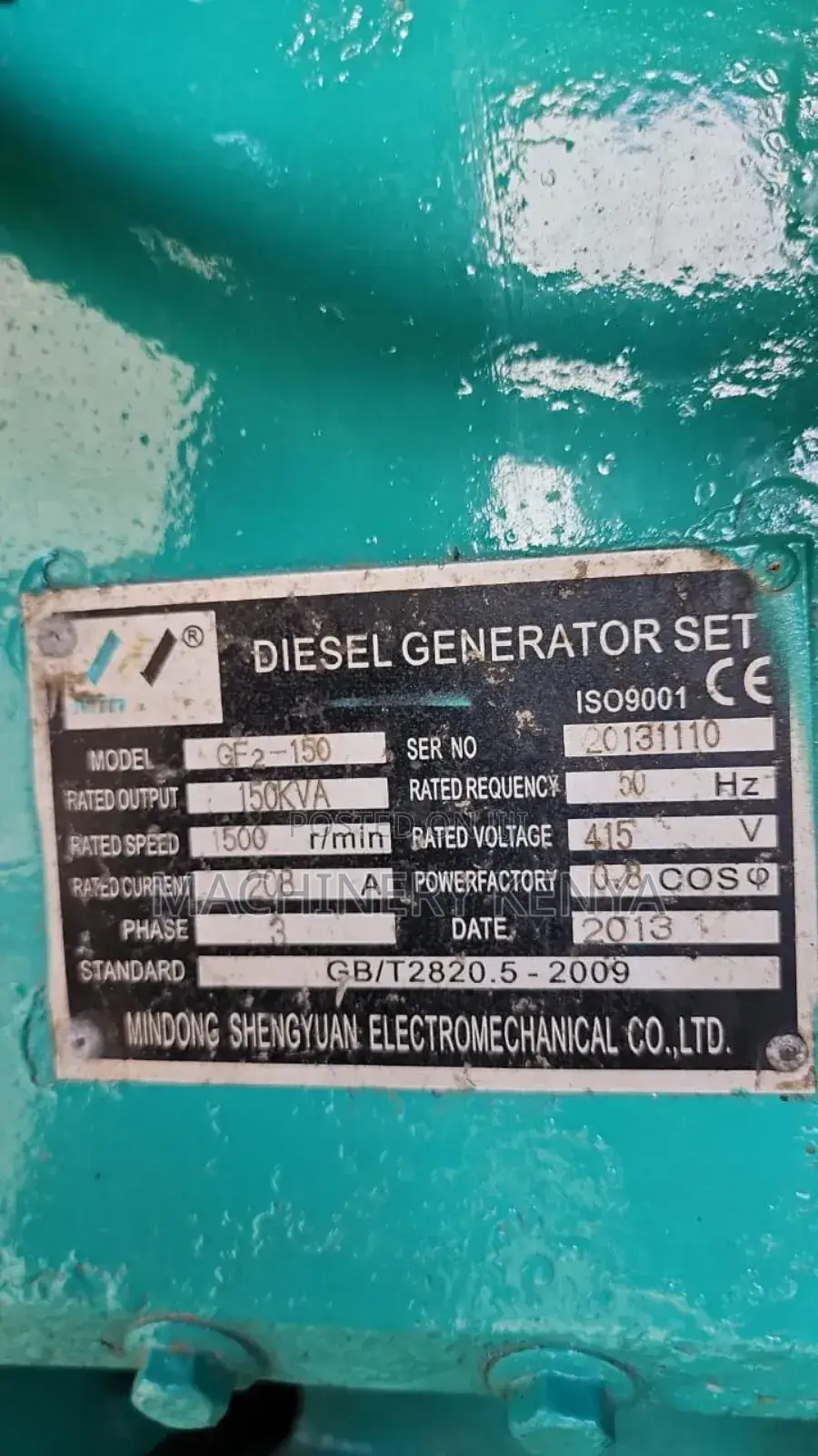 150kva Ex Uk Cummins Power Generator for Sale and Hire