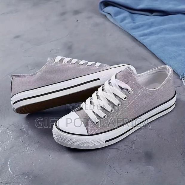 Grey Converse Rubbers Shoes - main view