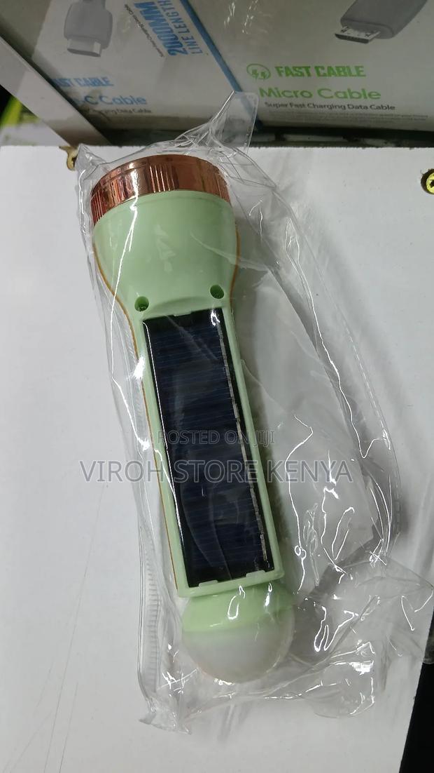 Solar Torch Rechargeable Pocket Flashlight - main view