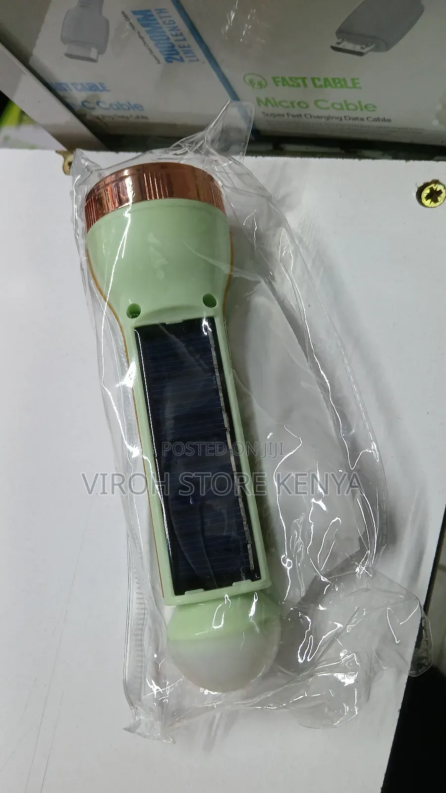 Solar Torch Rechargeable Pocket Flashlight