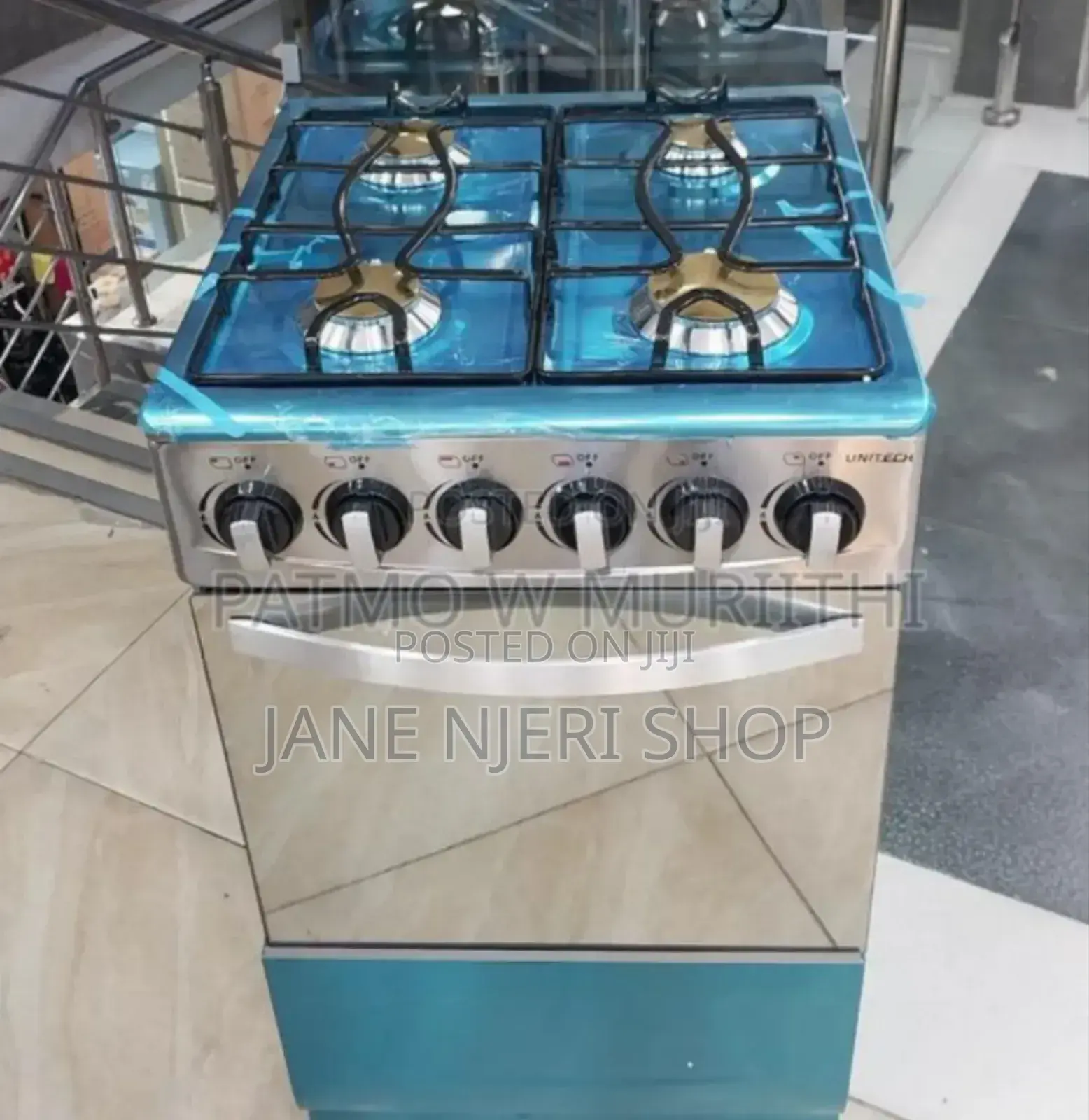 50 By 55 Unitech Full Gas Standing Cooker