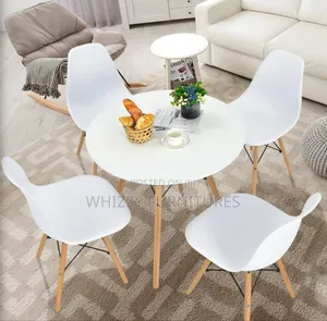 4- Seater Round Eames Table and Seats