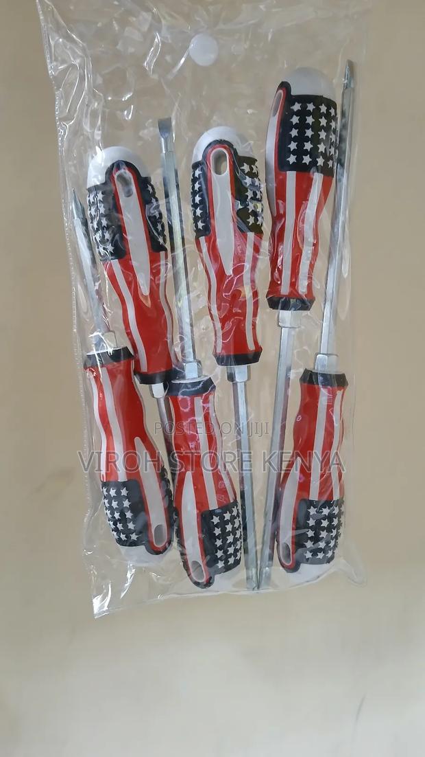 6pcs Screwdriver Set Dual Star / Flat Different Sizes Set - main view