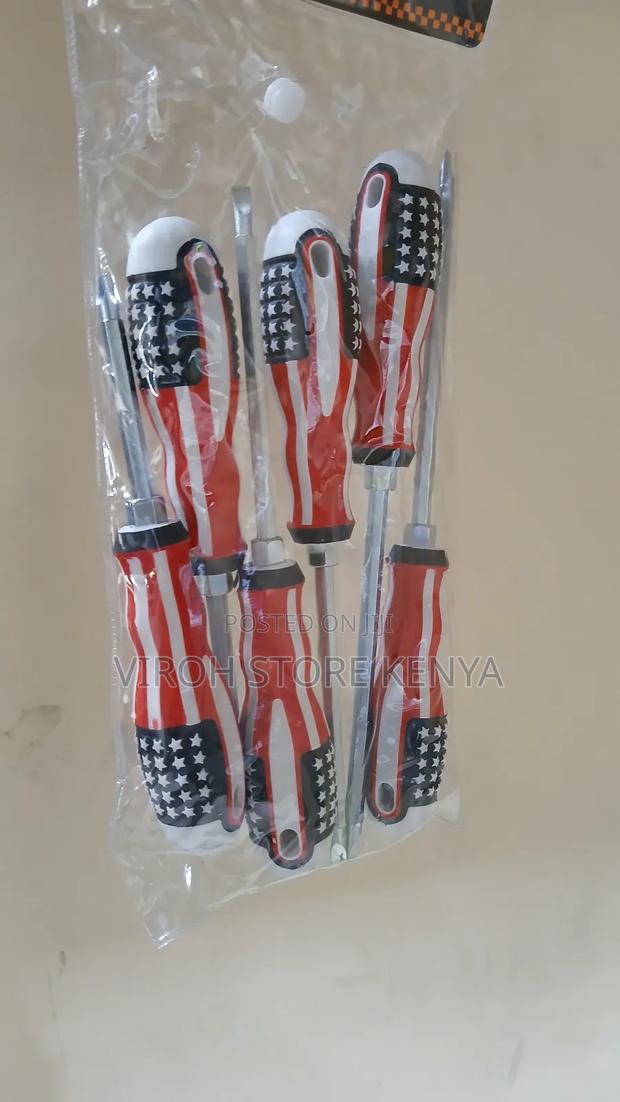 6pcs Screwdriver Set Dual Star / Flat Different Sizes Set - thumbnail 3