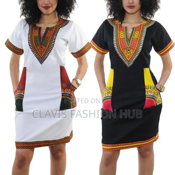 Kitenge Dashiki Dress Ready Made