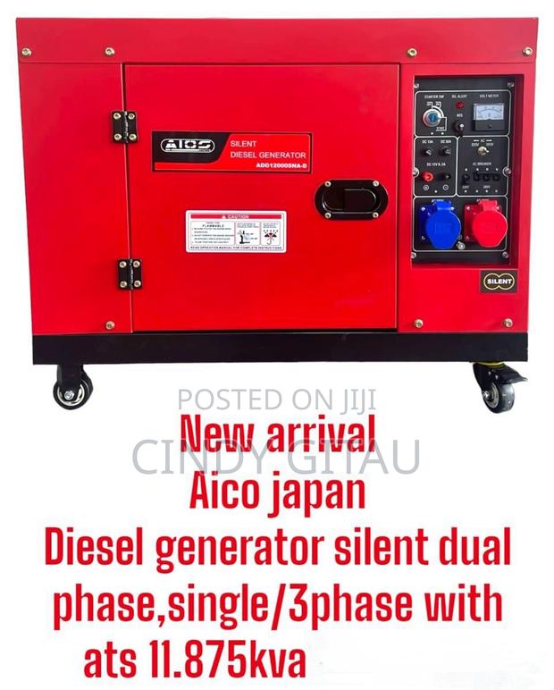 New Aico Japan DIESEL Generator Silent Dual Single/3phase