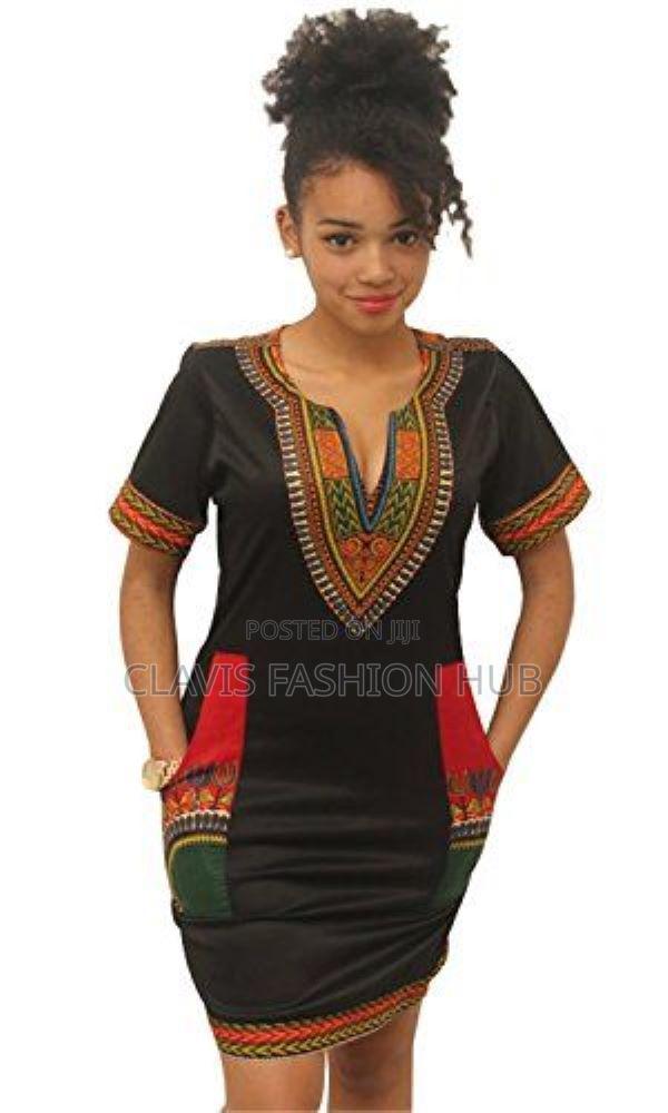 Kitenge Dashiki Dress Ready Made - thumbnail 2