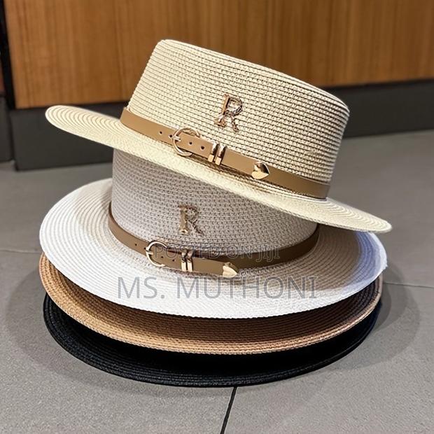 Summer Outing Vacation Seaside Rhinestone Letters Summer Hat - main view