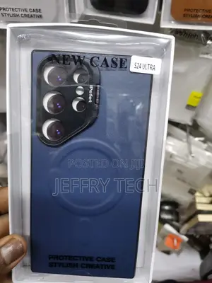 Leather Case for Galaxy S24 Ultra With Magsafe,Camera Frame