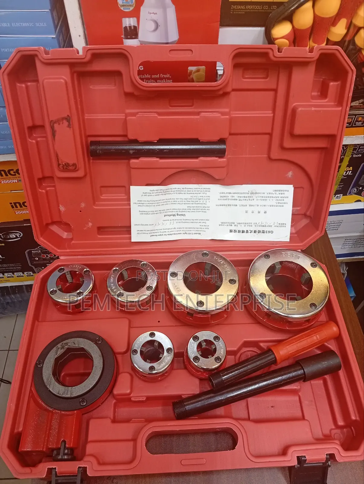 Ratchet Die Stock 1⁄2" to 2"