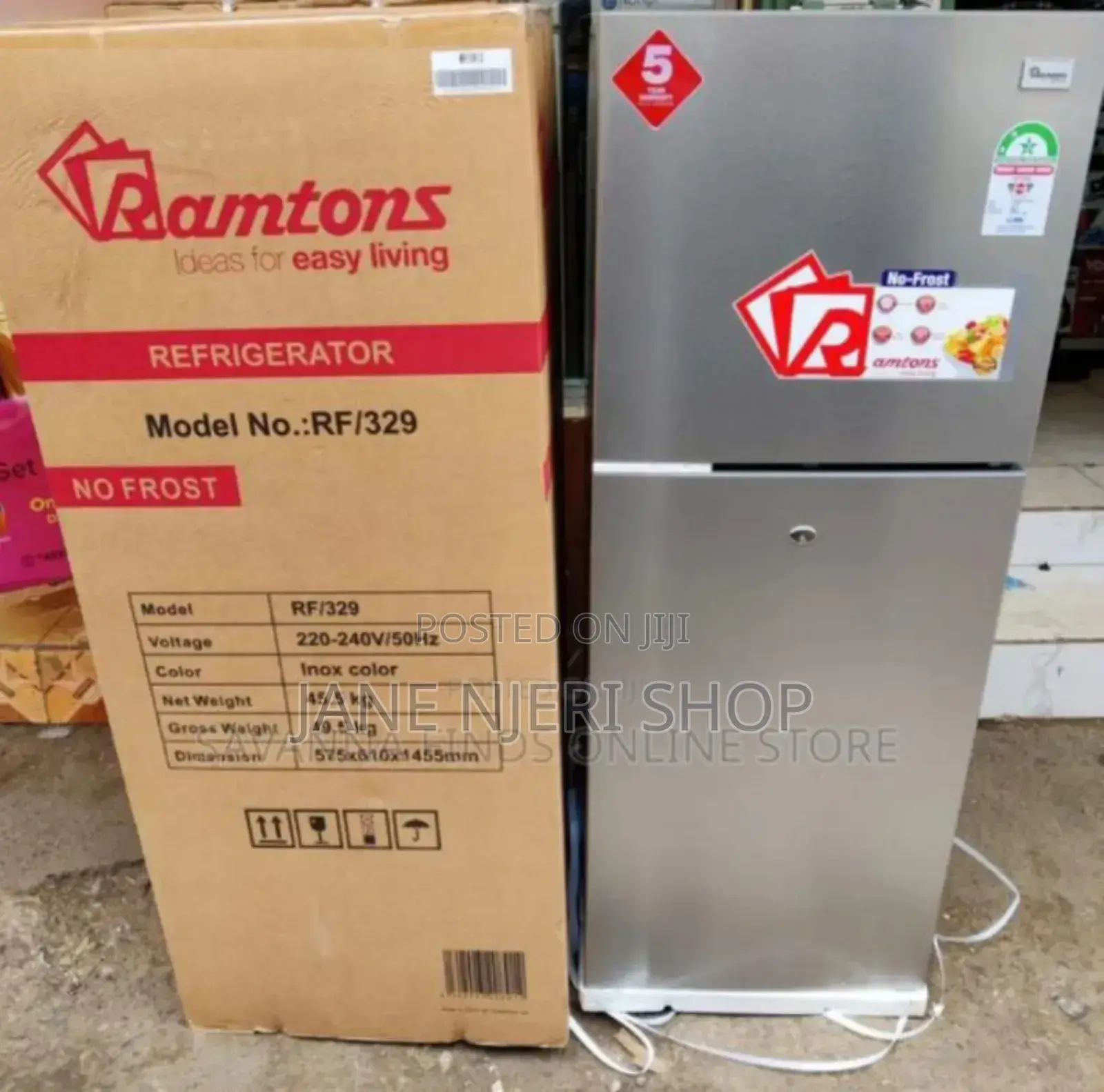 Brand New Ramtons Fridge Double Door 188l