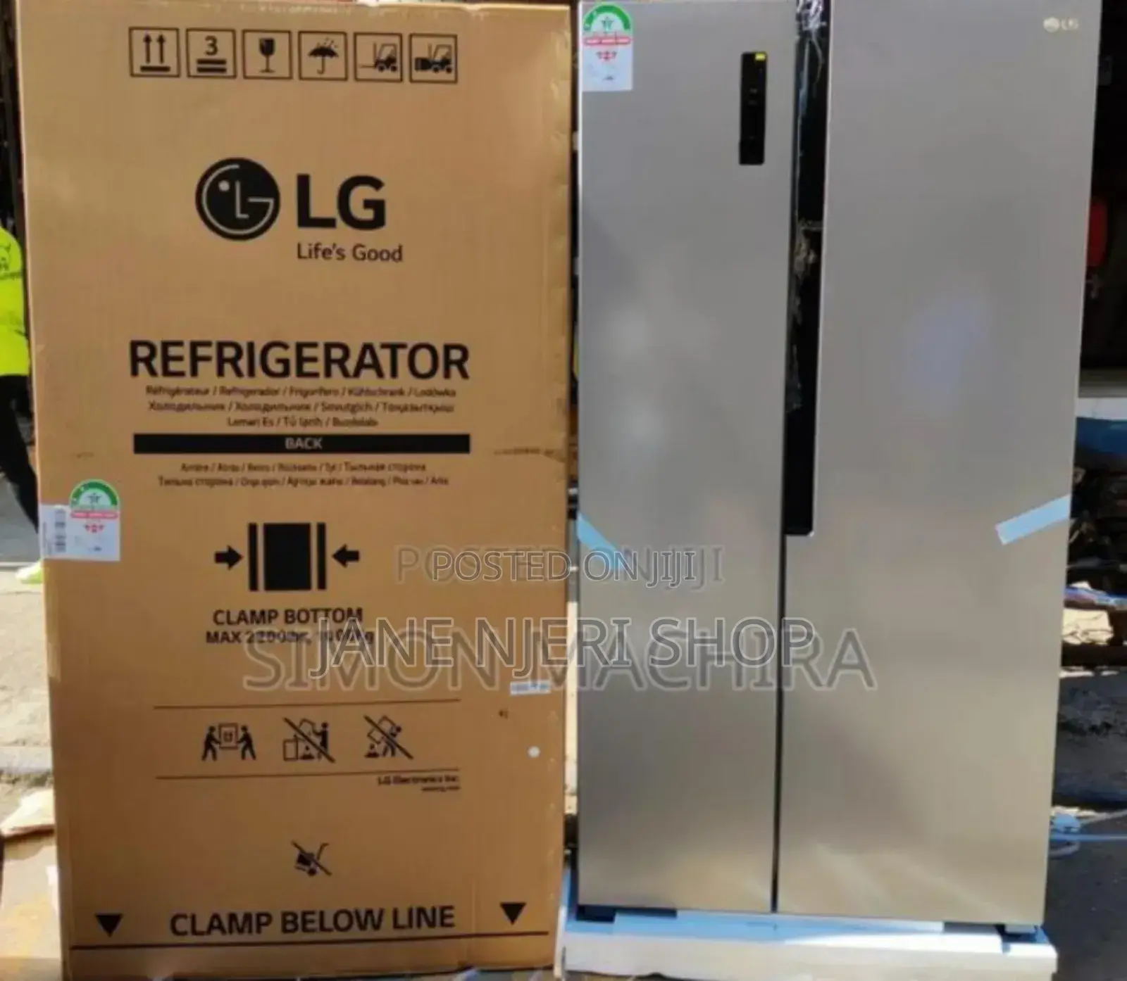 Side by Side LG Fridge 512l