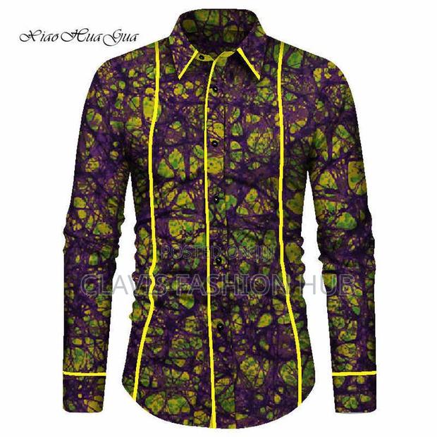 Long Sleeve Kitenge Shirts for Men - main view