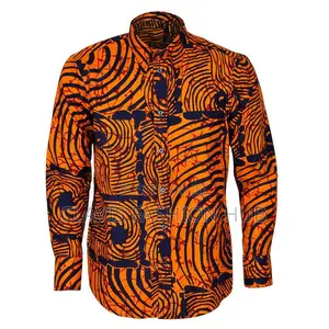 Long Sleeve Kitenge Shirts for Men
