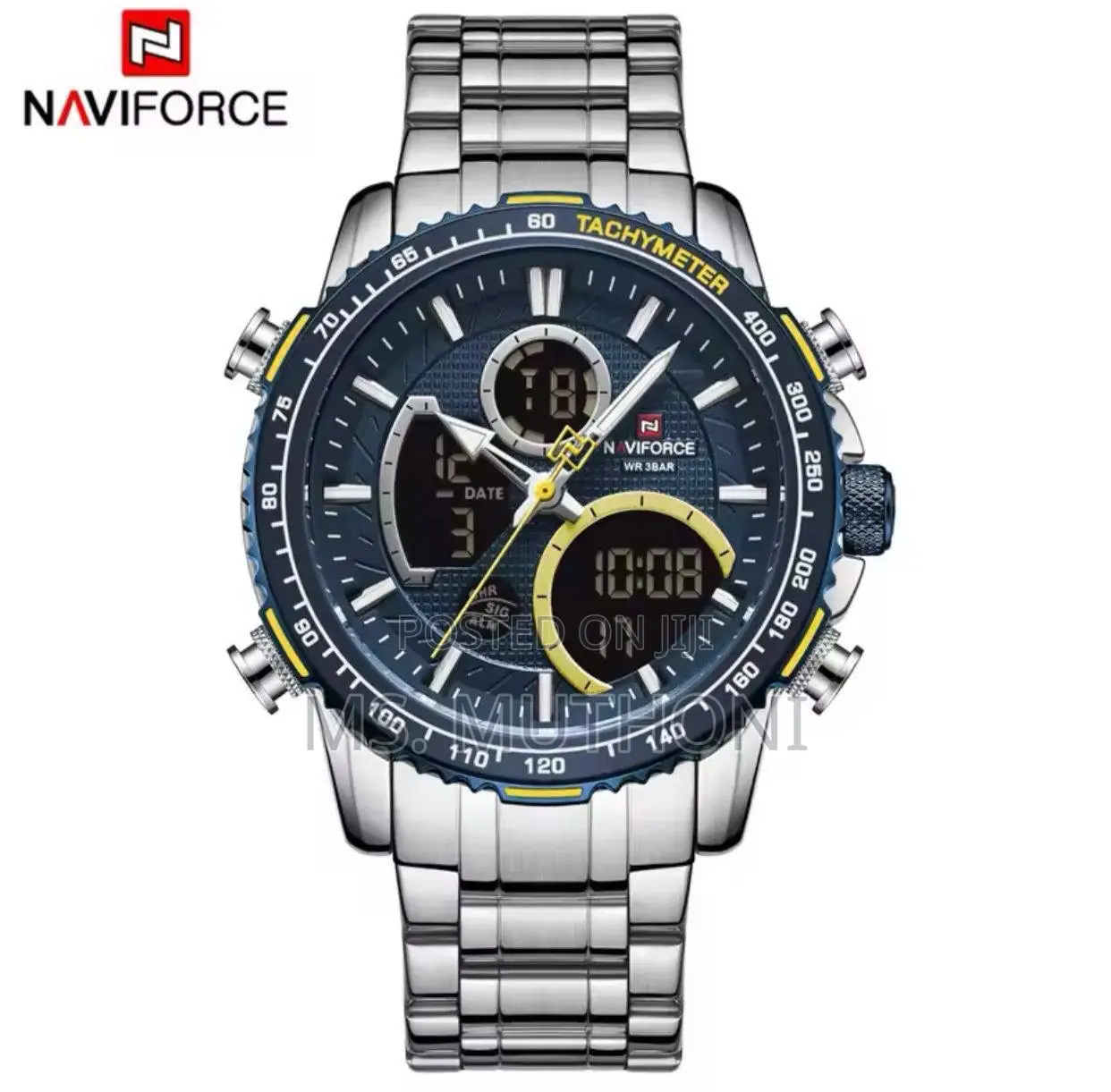 Naviforce Gents Watch #Nf 9182(Mettalic)