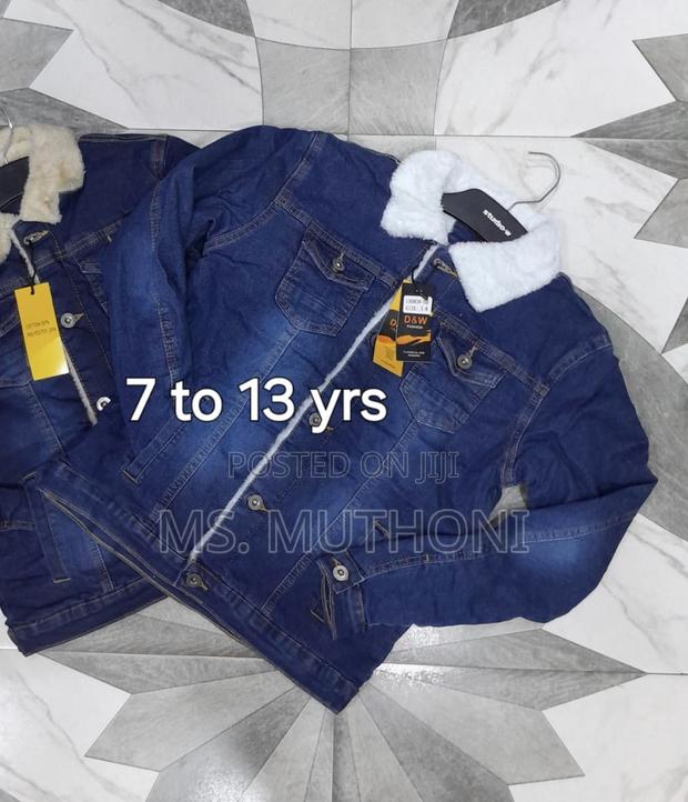 Quality Kids Woolen Denim Jackets (7-13 Years) - thumbnail 3