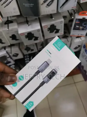 USAMS USB-C to Lightning Cable With Colorful LED 1.2m (Gold)
