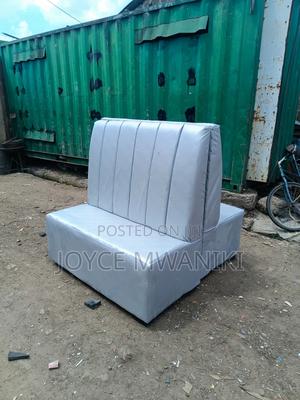 Back to Back Restaurant Couch, Silver Colour - thumbnail 2