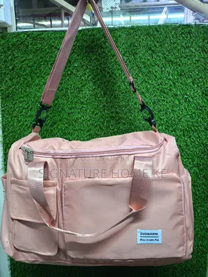 Pocket Front Gym/Sports Bag-Peach