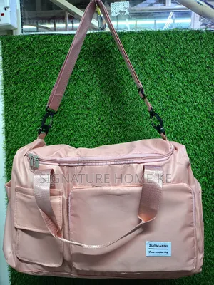 Pocket Front Gym/Sports Bag-Peach